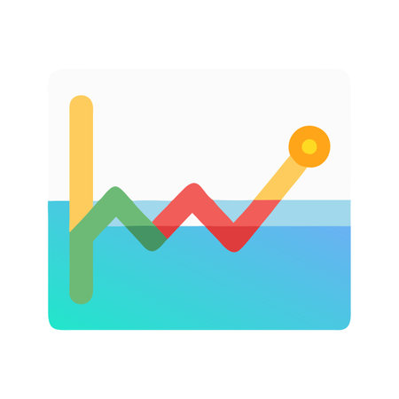 Flat style Graph Analytics Icon vector illustration for User Interface documents websites and mobile applicationsのイラスト素材