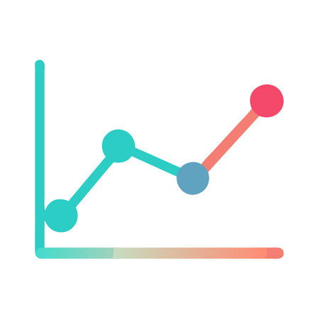 Flat style Graph Analytics Icon vector illustration for User Interface documents websites and mobile applicationsのイラスト素材