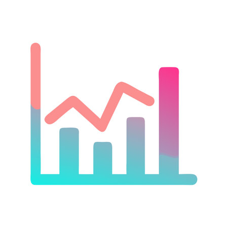 Flat style Graph Analytics Icon vector illustration for User Interface documents websites and mobile applicationsのイラスト素材