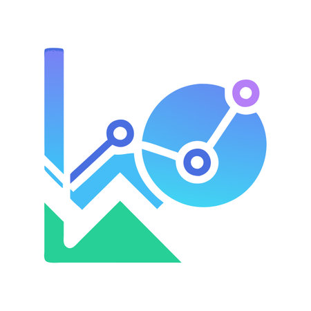 Flat style Graph Analytics Icon vector illustration for User Interface documents websites and mobile applicationsのイラスト素材