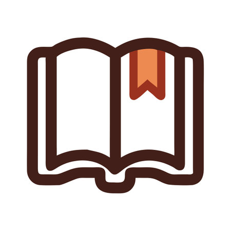 Flat style Book Icon vector illustration for User Interface documents websites and mobile applicationsのイラスト素材