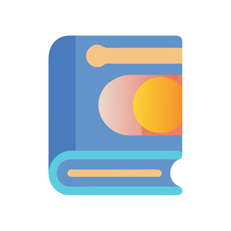 Flat style Book Icon vector illustration for User Interface documents websites and mobile applicationsのイラスト素材