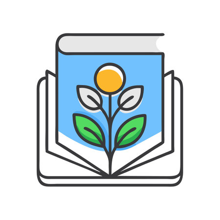 Flat style Book Icon vector illustration for User Interface documents websites and mobile applicationsのイラスト素材
