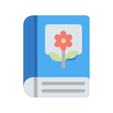Flat style Book Icon vector illustration for User Interface documents websites and mobile applicationsのイラスト素材