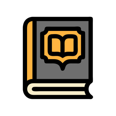 Flat style Book Icon vector illustration for User Interface documents websites and mobile applicationsのイラスト素材
