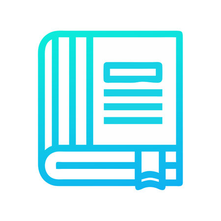 Flat style Book Icon vector illustration for User Interface documents websites and mobile applicationsのイラスト素材