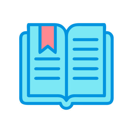 Flat style Book Icon vector illustration for User Interface documents websites and mobile applicationsのイラスト素材