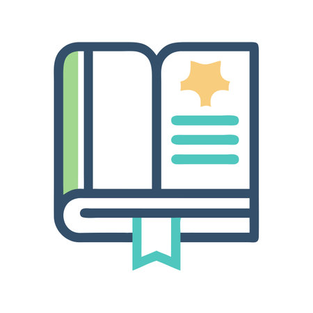 Flat style Book Icon vector illustration for User Interface documents websites and mobile applicationsのイラスト素材