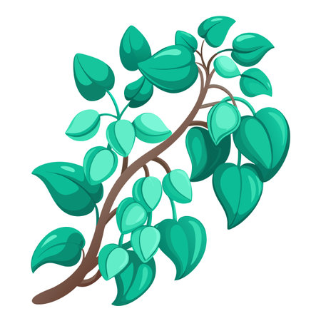 Botanical Illustration of a Jade Vine Plant in Full Bloomのイラスト素材