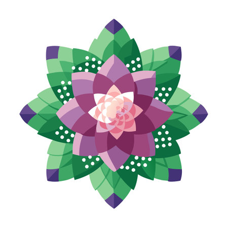 Modern blossom with pixel fade design vector illustration digital abstractのイラスト素材