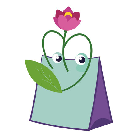 Cartoon Calendar with Flower and Leaf: Cute and Whimsical Designのイラスト素材