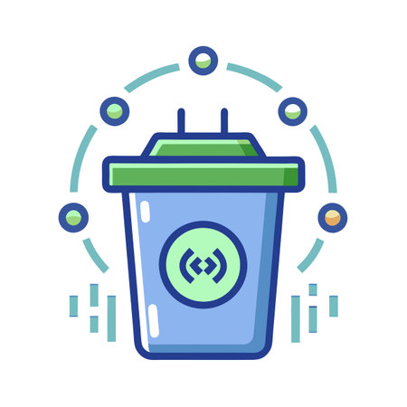 Data Deletion Icon: Representing the process of data removal and recyclingのイラスト素材