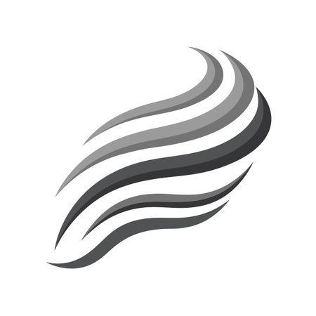 Abstract gray and white wave pattern on white background for design and brandingのイラスト素材