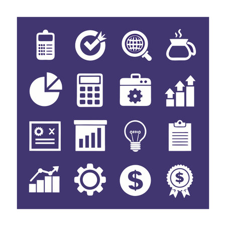 Finance and Banking Icon Set Collection Vector for UI Documents Websites and Mobile Applicationsのイラスト素材