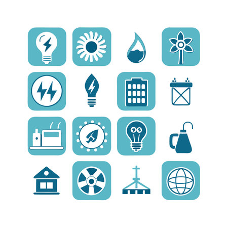 Energy and Power Icon Set Collection Vector for UI Documents Websites and Mobile Applications
