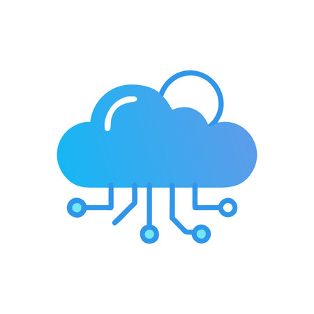 Flat style Cloud Computing Icon vector illustration for User Interface documents websites and mobile...