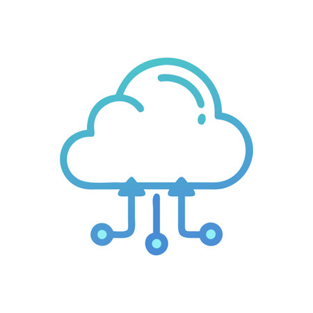 Flat style Cloud Computing Icon vector illustration for User Interface documents websites and mobile...