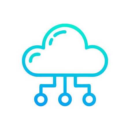 Flat style Cloud Computing Icon vector illustration for User Interface documents websites and mobile...