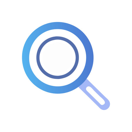 Flat style Magnifying Glass Icon vector illustration for User Interface documents websites and mobile applicationsのイラスト素材