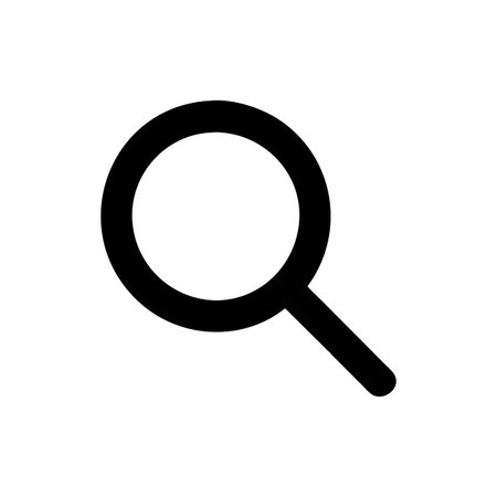 Flat style Magnifying Glass Icon vector illustration for User Interface documents websites and mobile applicationsのイラスト素材