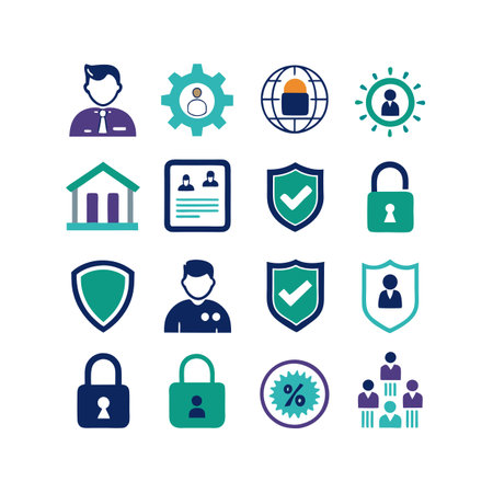 Security &amp; Privacy Icon Set Collection Vector for UI Documents Websites and Mobile Applicationsのイラスト素材