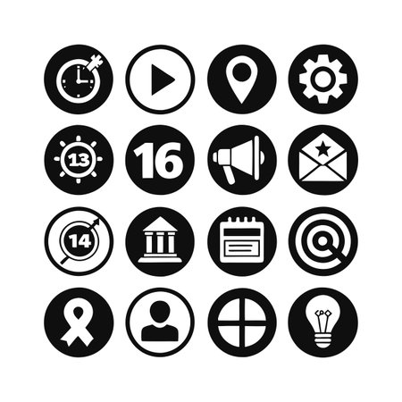 Marketing and Ads Icon Set Collection Vector for UI Documents Websites and Mobile Applicationsのイラスト素材