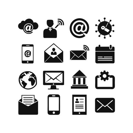 Marketing and Ads Icon Set Collection Vector for UI Documents Websites and Mobile Applicationsのイラスト素材