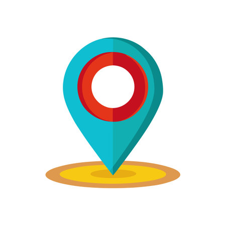 Flat style Map Pin Location Icon vector illustration for User Interface documents websites and mobile applicationsのイラスト素材