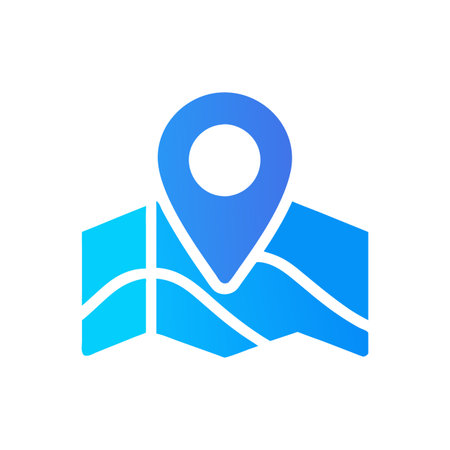 Flat style Map Pin Location Icon vector illustration for User Interface documents websites and mobile applicationsのイラスト素材