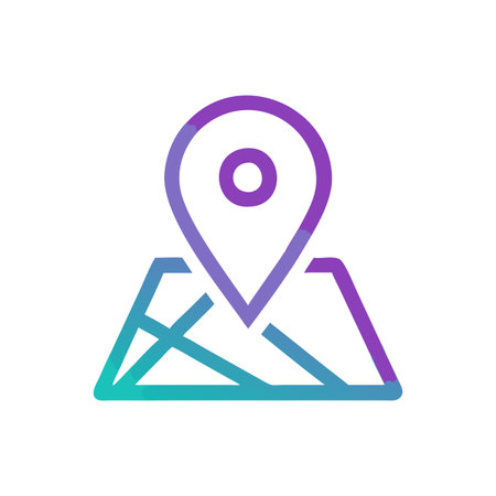 Flat style Map Pin Location Icon vector illustration for User Interface documents websites and mobile applicationsのイラスト素材