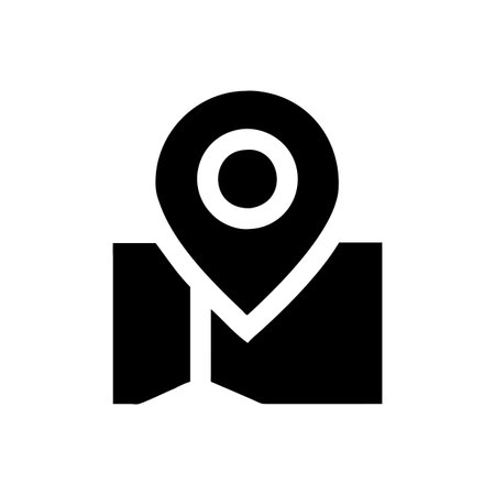 Flat style Map Pin Location Icon vector illustration for User Interface documents websites and mobile applicationsのイラスト素材