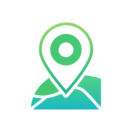 Flat style Map Pin Location Icon vector illustration for User Interface documents websites and mobile applicationsのイラスト素材