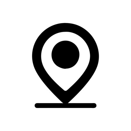 Flat style Map Pin Location Icon vector illustration for User Interface documents websites and mobile applicationsのイラスト素材