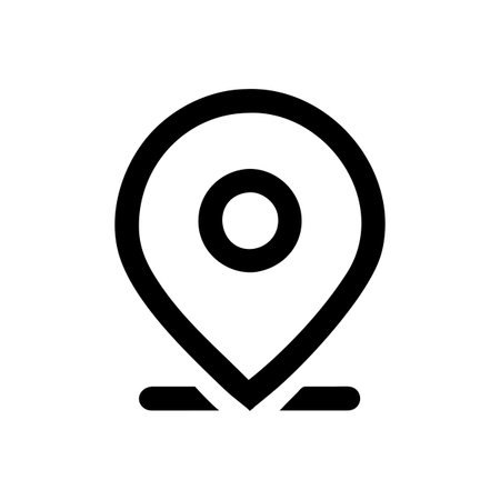 Flat style Map Pin Location Icon vector illustration for User Interface documents websites and mobile applicationsのイラスト素材