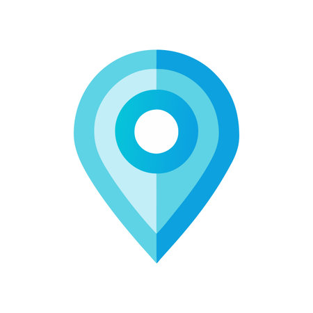 Flat style Map Pin Location Icon vector illustration for User Interface documents websites and mobile applicationsのイラスト素材