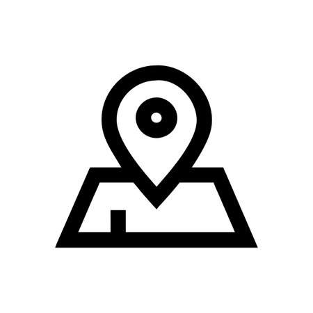 Flat style Map Pin Location Icon vector illustration for User Interface documents websites and mobile applicationsのイラスト素材