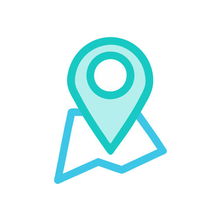 Flat style Map Pin Location Icon vector illustration for User Interface documents websites and mobile applicationsのイラスト素材