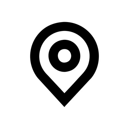 Flat style Map Pin Location Icon vector illustration for User Interface documents websites and mobile applicationsのイラスト素材