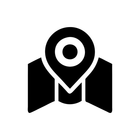 Flat style Map Pin Location Icon vector illustration for User Interface documents websites and mobile applicationsのイラスト素材