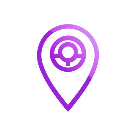 Flat style Map Pin Location Icon vector illustration for User Interface documents websites and mobile applicationsのイラスト素材