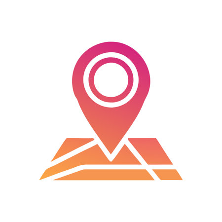 Flat style Map Pin Location Icon vector illustration for User Interface documents websites and mobile applicationsのイラスト素材