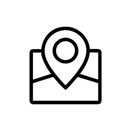 Flat style Map Pin Location Icon vector illustration for User Interface documents websites and mobile applicationsのイラスト素材