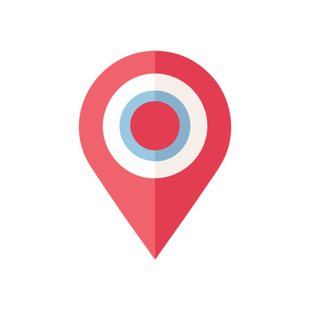Flat style Map Pin Location Icon vector illustration for User Interface documents websites and mobile applicationsのイラスト素材