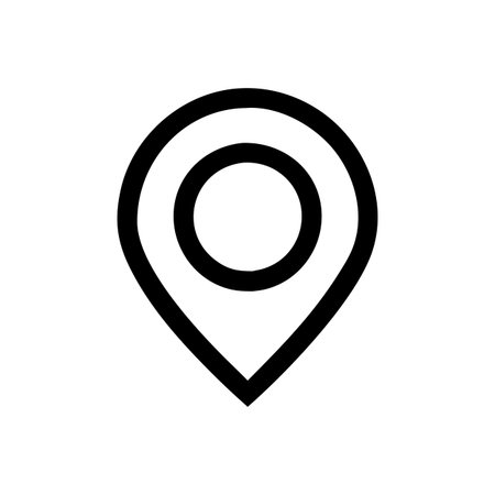 Flat style Map Pin Location Icon vector illustration for User Interface documents websites and mobile applicationsのイラスト素材
