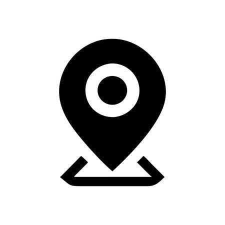 Flat style Map Pin Location Icon vector illustration for User Interface documents websites and mobile applicationsのイラスト素材