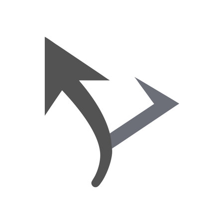 Flat style Direction Arrow Icon vector illustration for User Interface documents websites and mobile applicationsのイラスト素材