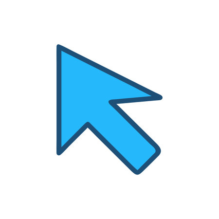 Flat style Direction Arrow Icon vector illustration for User Interface documents websites and mobile applicationsのイラスト素材