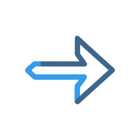 Flat style Direction Arrow Icon vector illustration for User Interface documents websites and mobile applicationsのイラスト素材
