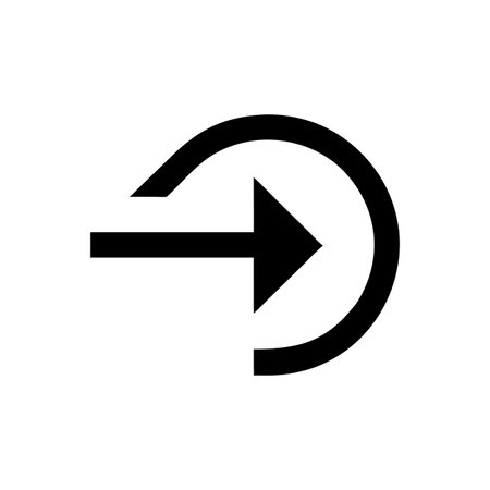 Flat style Direction Arrow Icon vector illustration for User Interface documents websites and mobile applicationsのイラスト素材