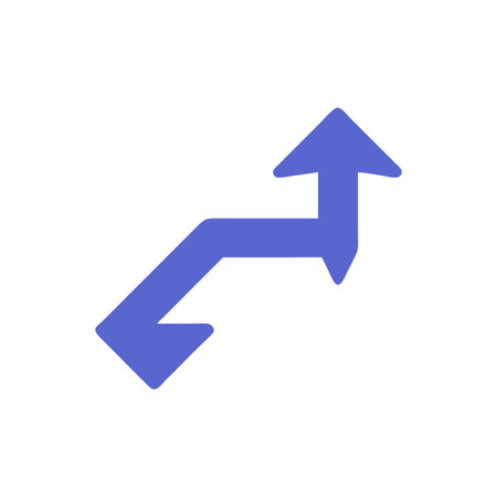 Flat style Direction Arrow Icon vector illustration for User Interface documents websites and mobile applicationsのイラスト素材